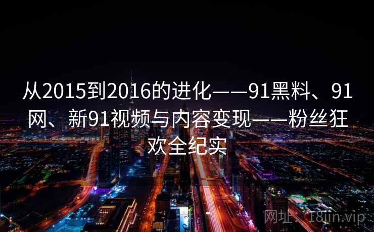 从2015到2016的进化——91黑料、91网、新91视频与内容变现——粉丝狂欢全纪实