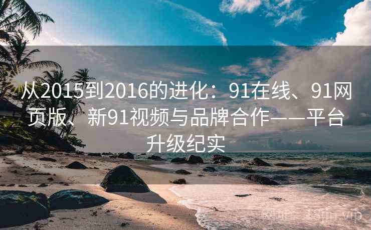 从2015到2016的进化：91在线、91网页版、新91视频与品牌合作——平台升级纪实