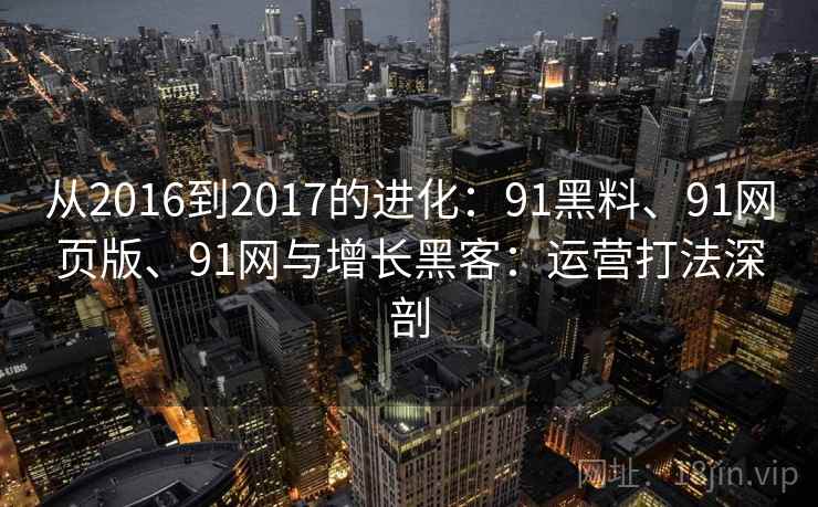 从2016到2017的进化：91黑料、91网页版、91网与增长黑客：运营打法深剖
